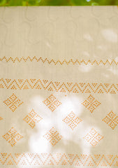 Broshia Stone Work Lawn Shawl D- 01 - Grey