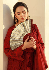 Lawn - Marwat Textiles - Gulmina - Unstitched 25 - D#10 - Scarlet