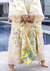 Lawn - Crimson - Flow Unstitched 26 - CFD#4A - TROPIC TEASE