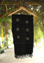 Pashmina Ari Work Scarf D - 19 - Black