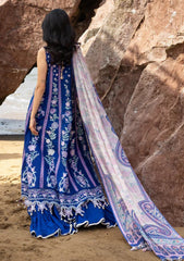 Lawn - Sadaf Fawad Khan - Siraa - Luxury 26 - Neel