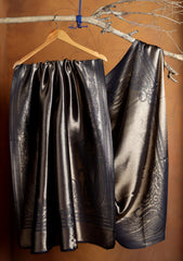 Silk Zari Jamawar Shawl D#16 - N Blue