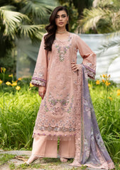 Lawn - Elaf Premium - Luxury 26 - Vol 2 - ELQ#06A - BLUSHING ROSE
