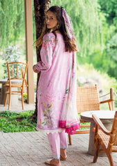 Lawn - Roheenaz - Garden Veil - Printed 25 - RGV#03-B - Rosey Daze