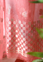 Formals - Fancy Closet - 2 pcs Suit - Satin Silk Jamawar D#04 Pink