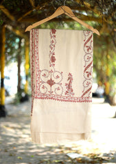 Pashmina Wool Kashmiri Shawl D - 15 - Skin