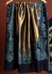 Pashmina Zari Jamawar Shawl D - 45 - N Blue