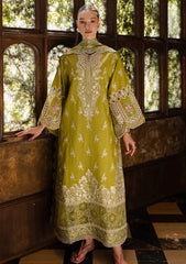 Lawn - Marjjan - Ruhi - Unstitched 25 - MLL-04 B (NEON GREEN)