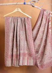 Pashmina Zari Jamawar Shawl D#223 - Skin