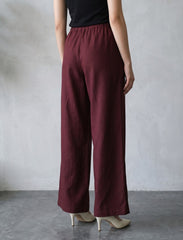 Pret - Moven - Linen Trouser - Maroon