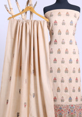 Winter - Riwaj - Pashmina Embroidered Suit - D#10 - Skin