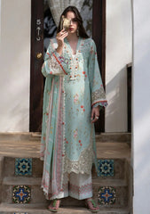 Lawn - Alif - AJR Printkari 25 - PK#07 - Aqua