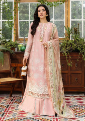 Lawn - Elaf Premium - E.Craft - Chikankari - EEC-1A FOREVER BLUSH