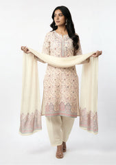 Winter - Riwaj - Pashmina Suit - Kaani Jamawar - Premium 25 - D#47 - Skin