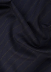Reda Contemporary Classic Super 110's Wool Fabric - Blue