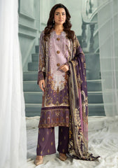 Winter - Meerak - Embroidered Linen 25 - Lavender Dream