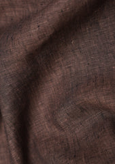 Italian European Cavani Linen Fabric - D Brown