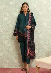 Winter - Sahar - Khaddar/Winter - Unstitched 25 - AW2-25-23 - Obsidian Green