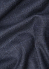 Drago Luxury Micron Super 180's Wool Fabric - Blue