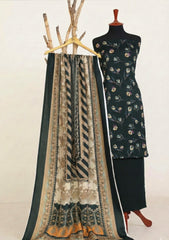 Winter - Rubaaiyat - D Prints - Marina 26 - Wool Shawl - RPM#10 - D Green