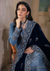 Winter Collection - Nureh - Exclusive - Leather Peach - Velvet Shawl - NE#69