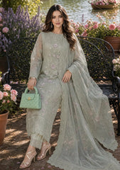 Formals - Noor By Saadia Asad - Nooriyah Luxury Embroidered Chiffon 26 - D#01 - Pistachio Mist