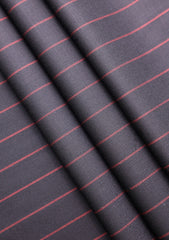 Cavani Four Season Wool Selvage Broad Stripe - Black