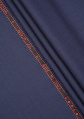 Drago Luxury Micron Super 160's Wool Fabric - Blue