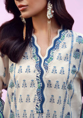 Lawn - Sahar - Mirha 26 - SS1-26-05 - Indigo Cream Folk