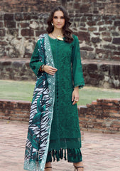 Lawn - Marwat Textiles - Gulmina - Luxury 25 - Vol-II - D#07 - EMERALD DRAPE