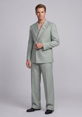 Drapers Pantheon Super 130's Wool Fabric - Pista