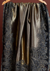 Pashmina Zari Jamawar Shawl D - 63 - Black