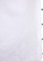 Embroidered Lawn Summer Shawl D#50 - White