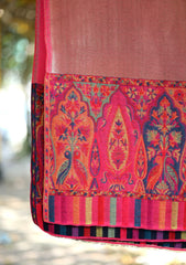 Pashmina Kaani Zari Shawl D - 17 - SH Pink