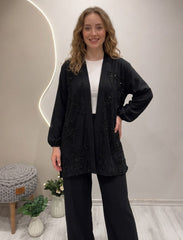 Pret - Moven - Floral Sequinned 2 Piece - Black