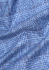 Drago Lanificio Biella Woven Silk Wool & Linen Fabric - R Blue