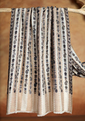 Pashmina Jamawar Scarf D#45 - Fawn