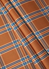 Thai Super 160's Plain Raw Silk Fabric - Golden