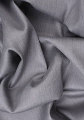 Loro Piana Super 200's Wool & Silk Fabric - S Grey