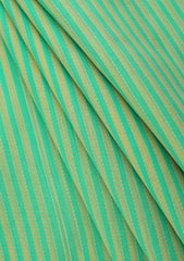 Elite Men Silk Stripe Unstitched Waistcoat Fabric