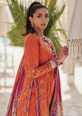 Lawn - Farah Talib Aziz - Luxury Unstitched - FTL25#01 - Rita Rust