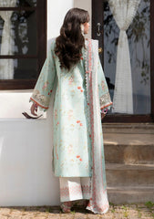 Lawn - Alif - AJR Printkari 25 - PK#07 - Aqua