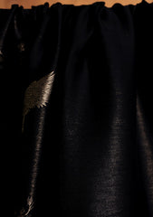 Silk Zari Jamawar Shawl D#04 - Black