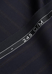 Reda Contemporary Classic Super 110's Wool Fabric - Blue