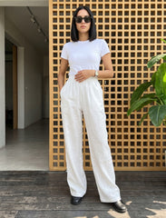 Pret - Moven - Cotton Linen Trouser - White