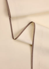 Elite Men Special Boski Wash & Wear Brown Selvage - Off White