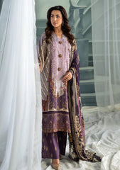 Winter - Meerak - Embroidered Linen 25 - Lavender Dream