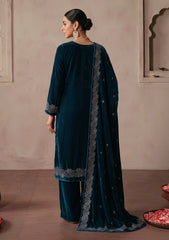 Winter - Riwaj - Velvet Stone Work 3 Pcs Suit - D#05 - Zink