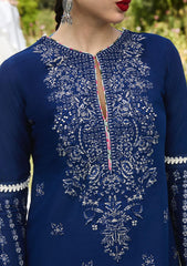 Lawn Collection - Hussain Rehar - SS 24 - D#498 - Cyan