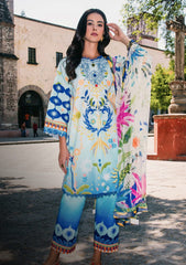 Lawn - Mushq - Hemline - La Dolce - Prints Vol-2 - HUN25#6B - FLORAL PARADISE